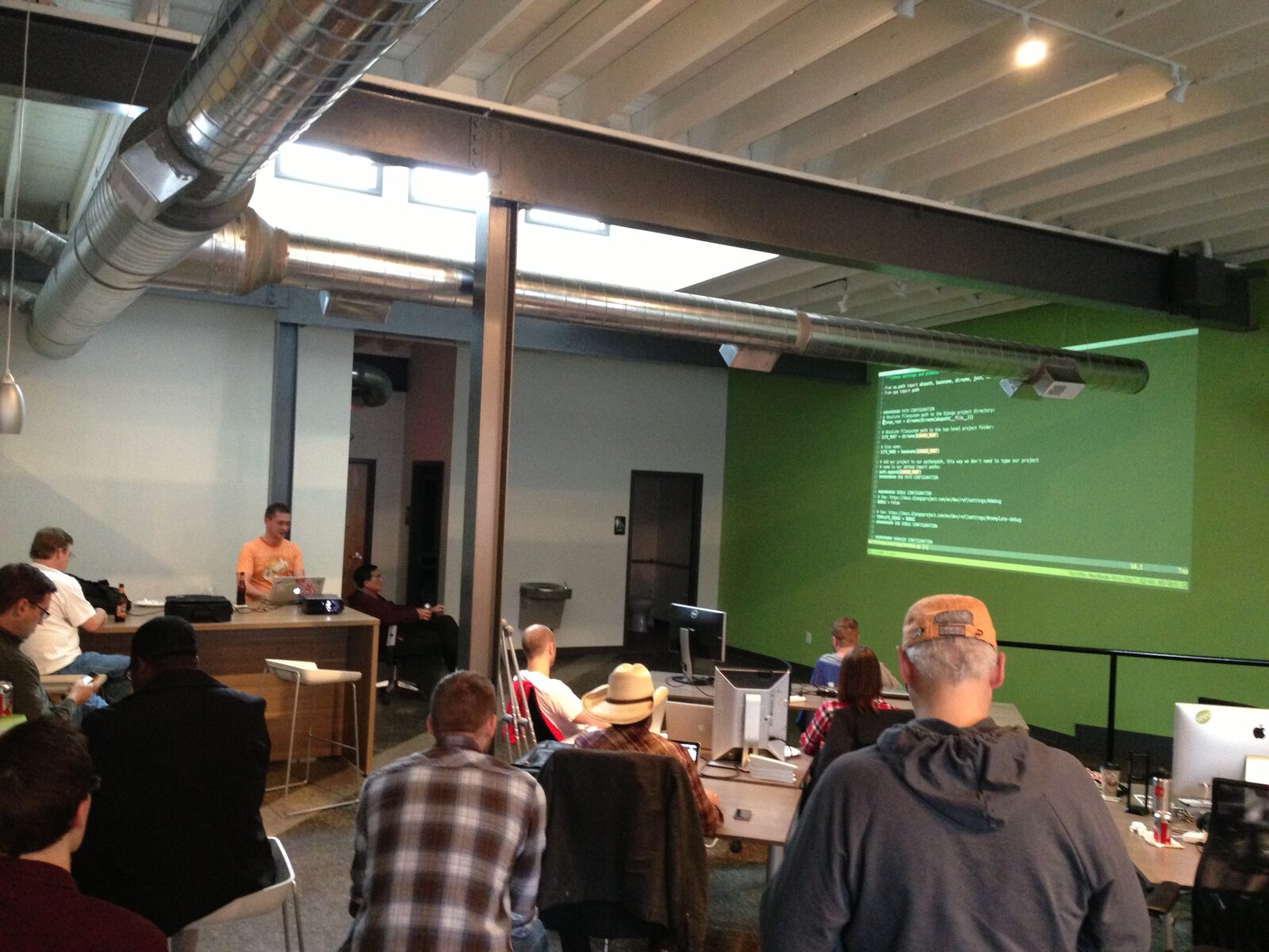 Keith leading a training