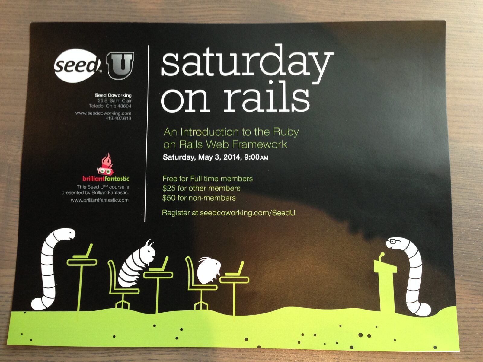 Delicious Training flyer